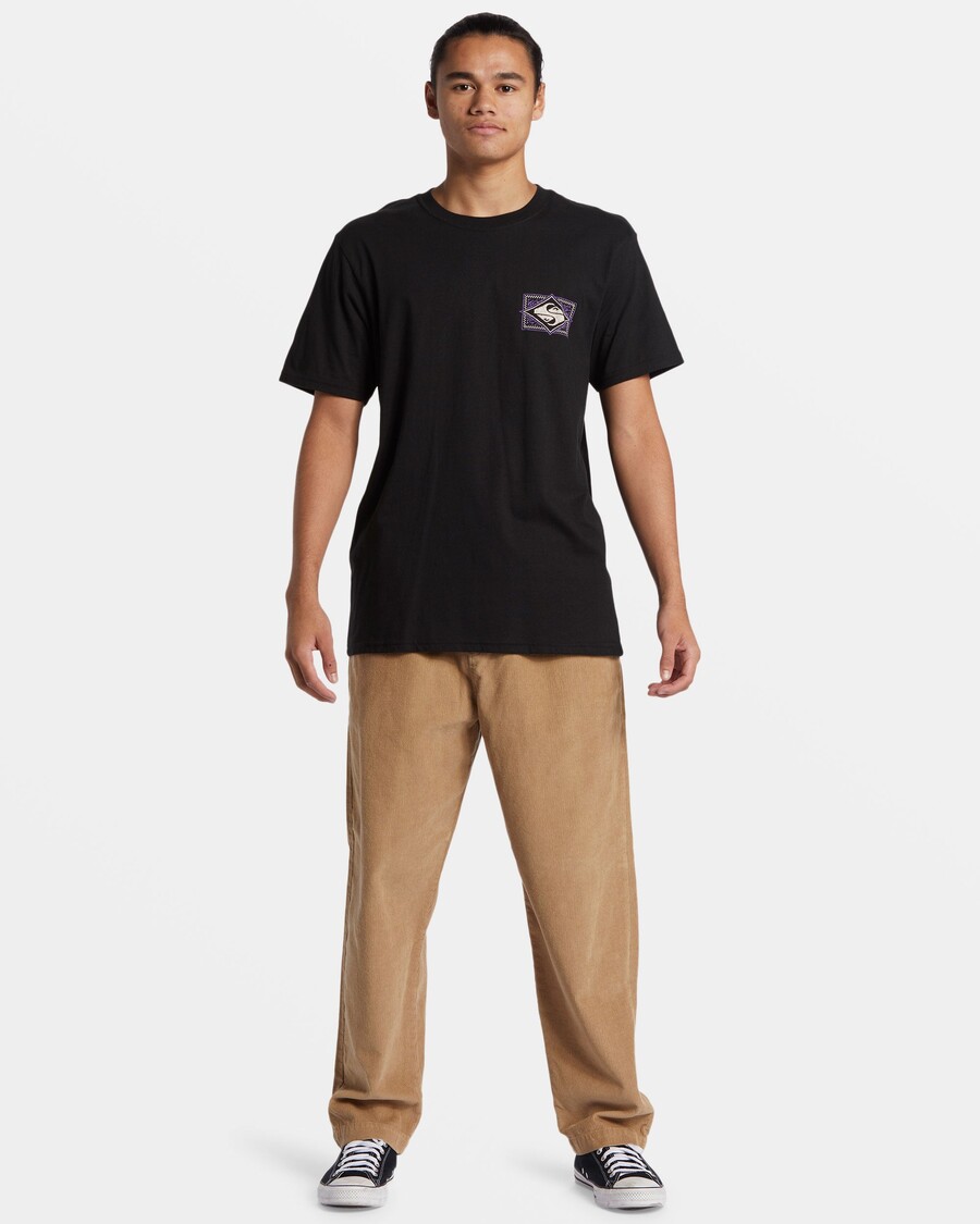 Quik Silver Black Flash T-Shirt - Black