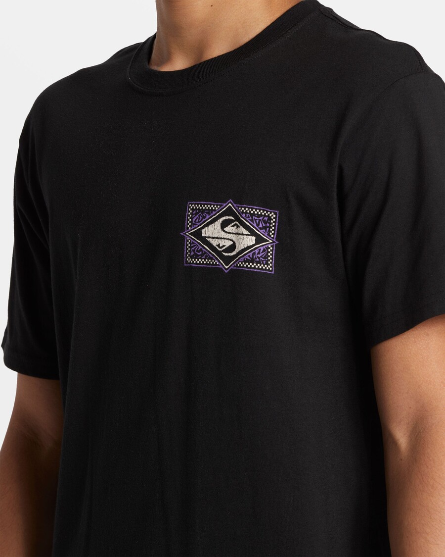 Quik Silver Black Flash T-Shirt - Black