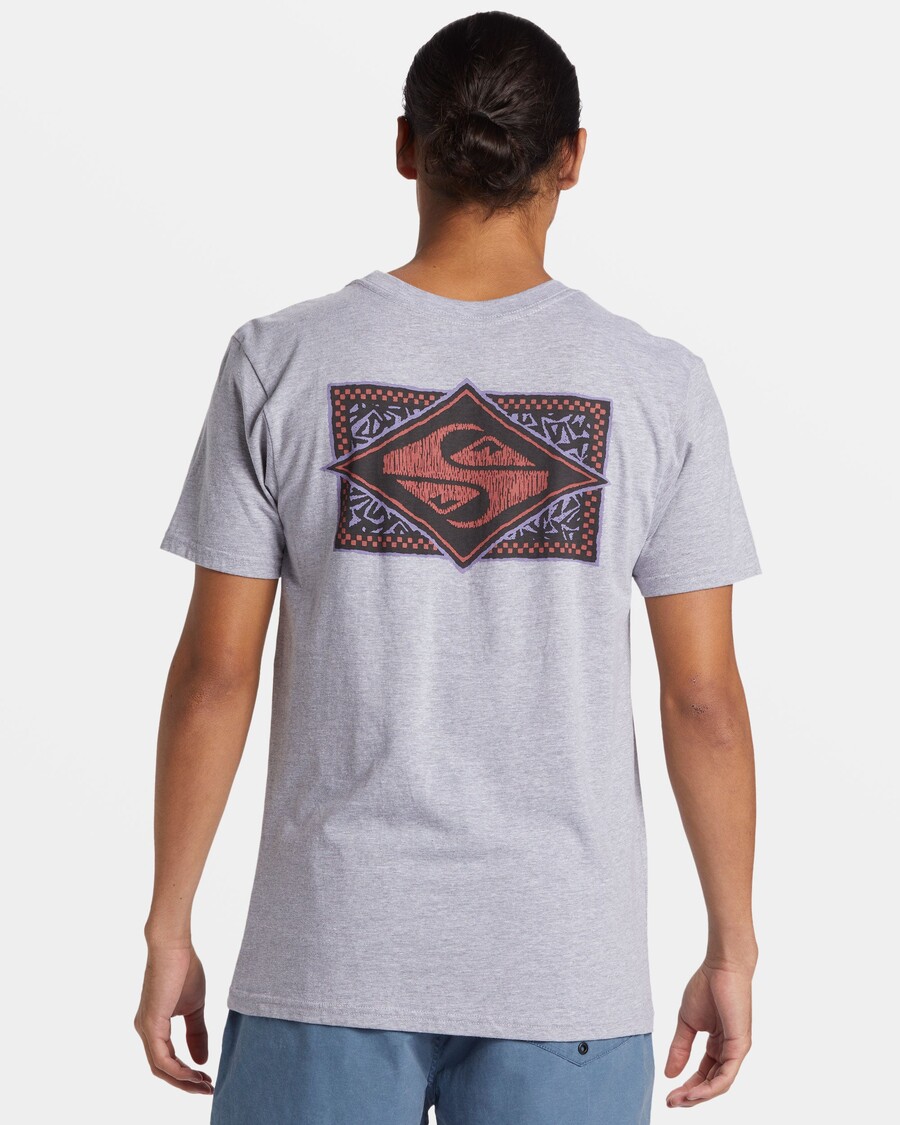 Quik Silver Black Flash T-Shirt - Athletic Heather