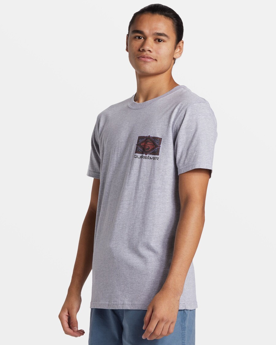 Quik Silver Black Flash T-Shirt - Athletic Heather