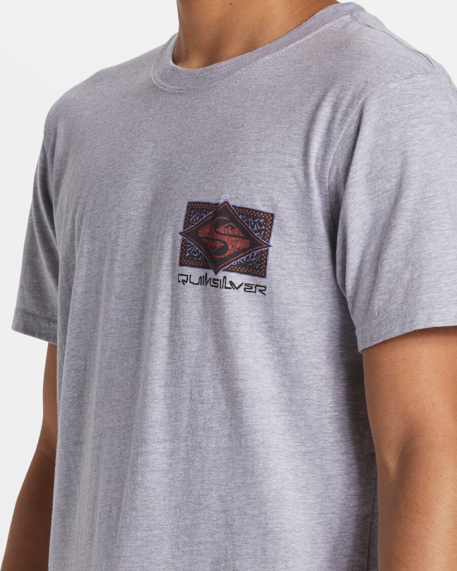 Quik Silver Black Flash T-Shirt - Athletic Heather