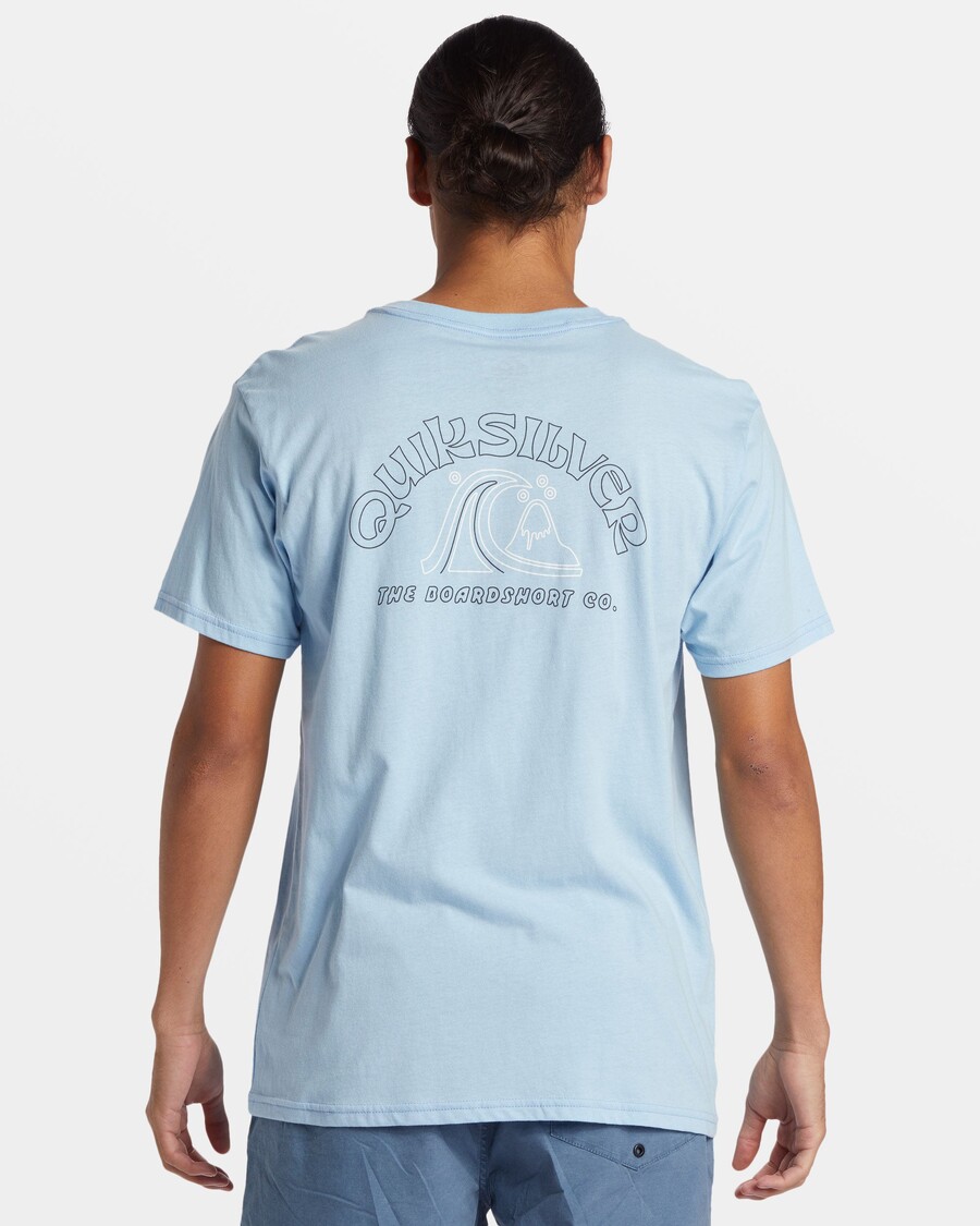 Μπλουζάκι με περίγραμμα φυσαλίδων Quik - καθαρός ουρανός