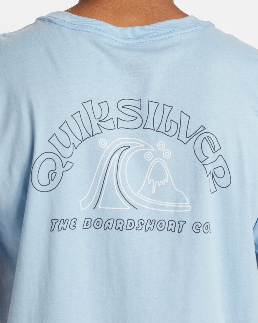 Μπλουζάκι με περίγραμμα φυσαλίδων Quik - καθαρός ουρανός