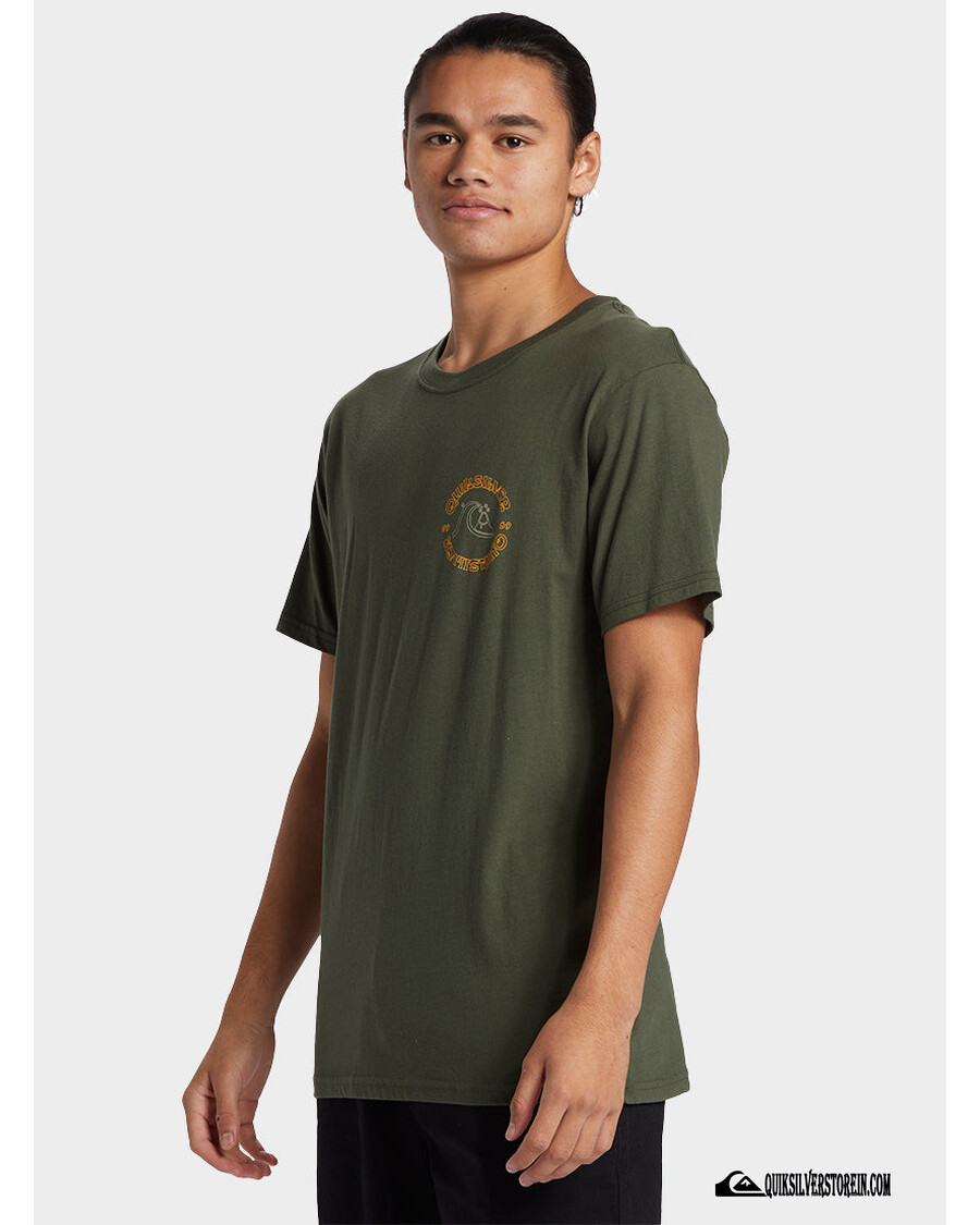 Quik Silver Bubble Outline T-Shirt - Climbing Ivy