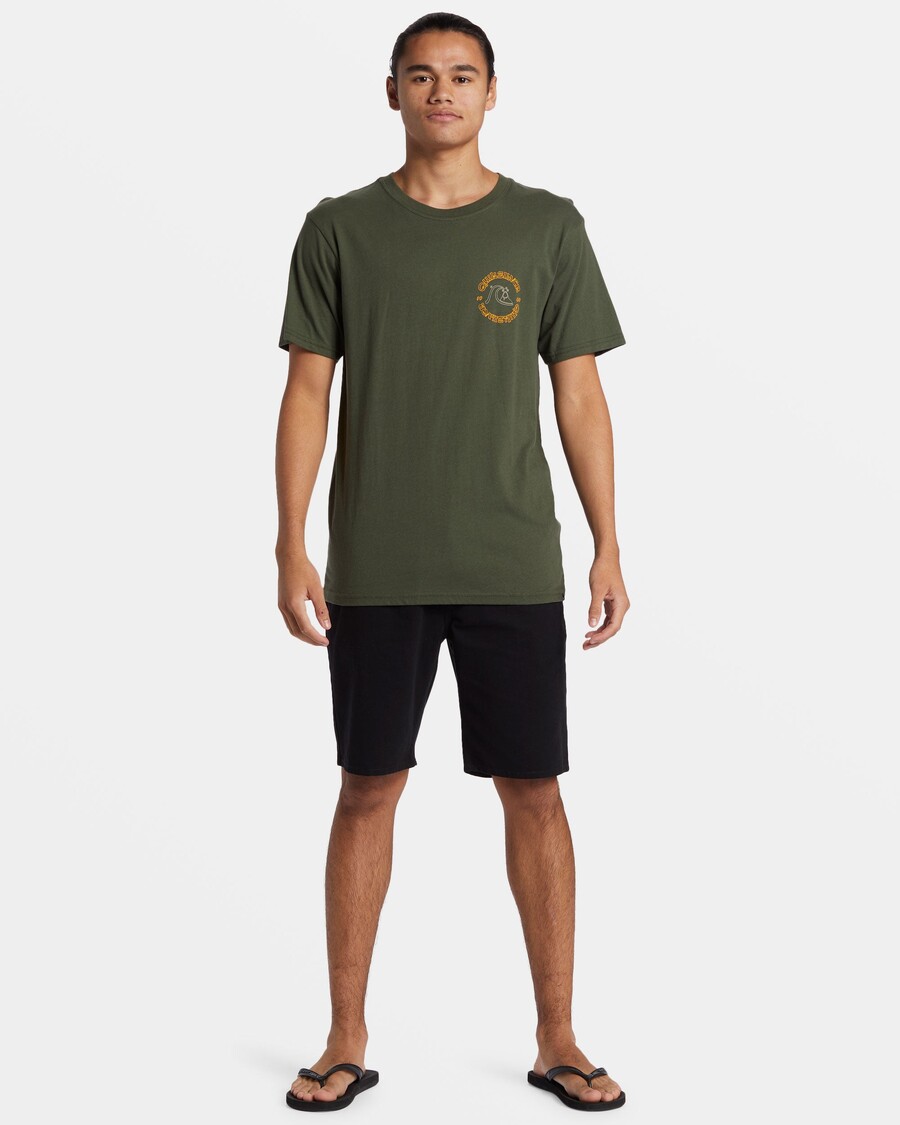 Quik Silver Bubble Outline T-Shirt - Climbing Ivy