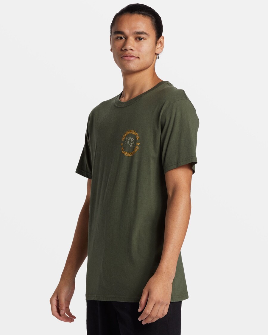 Quik Silver Bubble Outline T-Shirt - Climbing Ivy