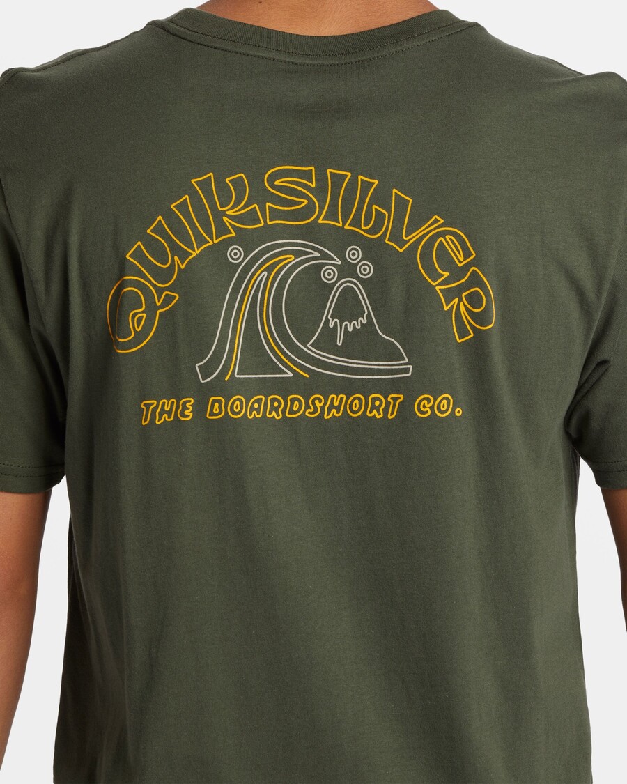 Quik Silver Bubble Outline T-Shirt - Climbing Ivy