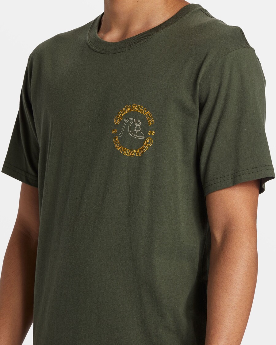 Quik Silver Bubble Outline T-Shirt - Climbing Ivy