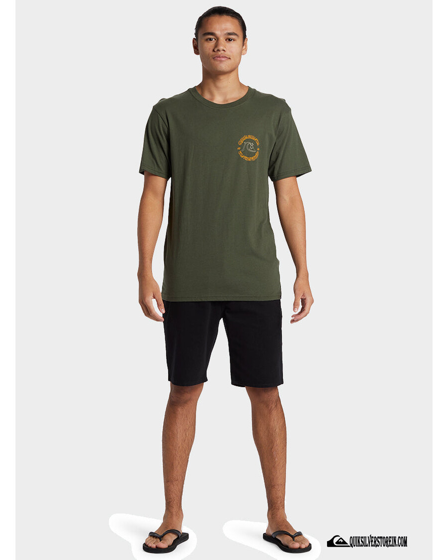 Quik Silver Bubble Outline T-Shirt - Climbing Ivy