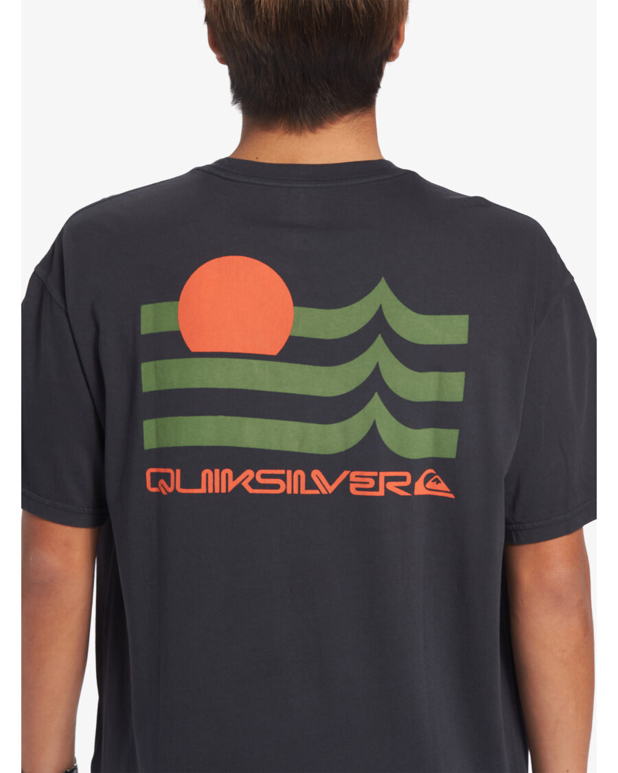 Quiksilver Tričko S Výklopným Západem Slunce - Asfalt