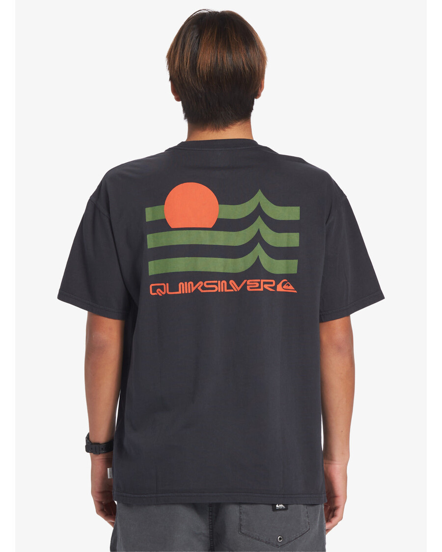 Quiksilver Tričko S Výklopným Západem Slunce - Asfalt