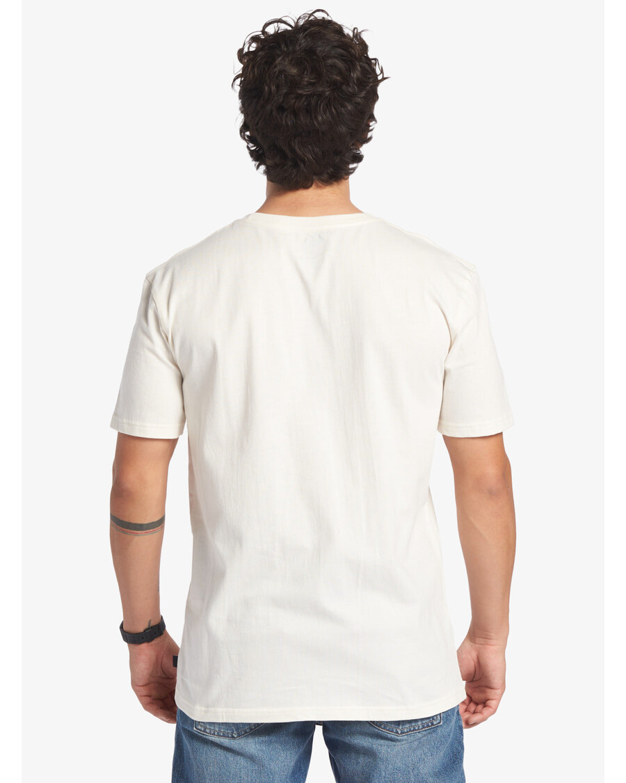 Quiksilver футболка с полосками и карманами Swell Vision — Гардения