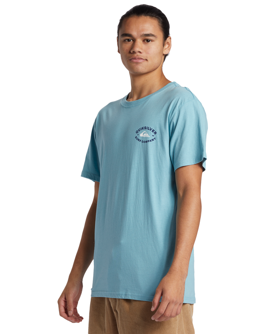 Quik Stříbrné Tričko Stay In Bounds - útesové Vody