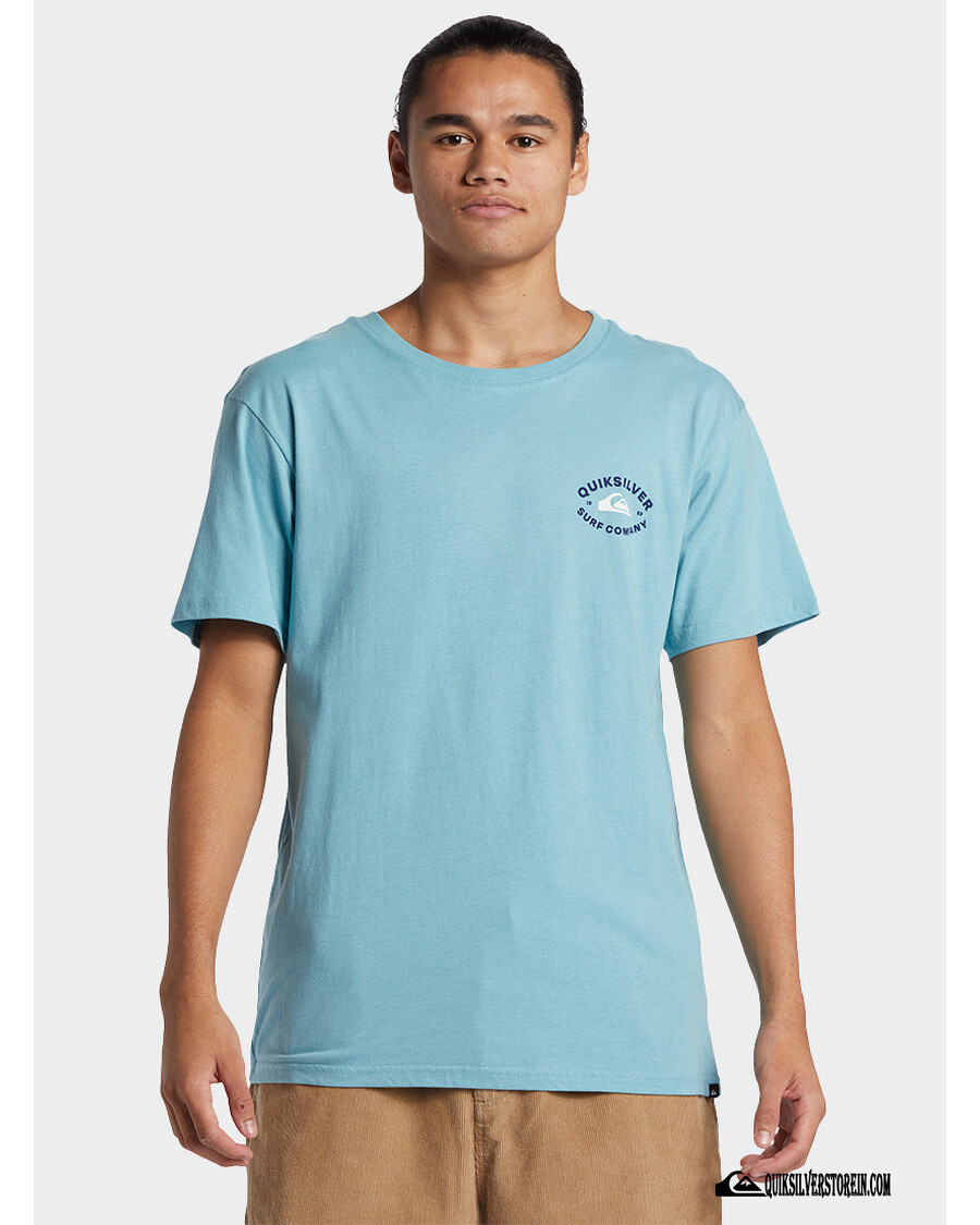 Quik Stříbrné Tričko Stay In Bounds - útesové Vody