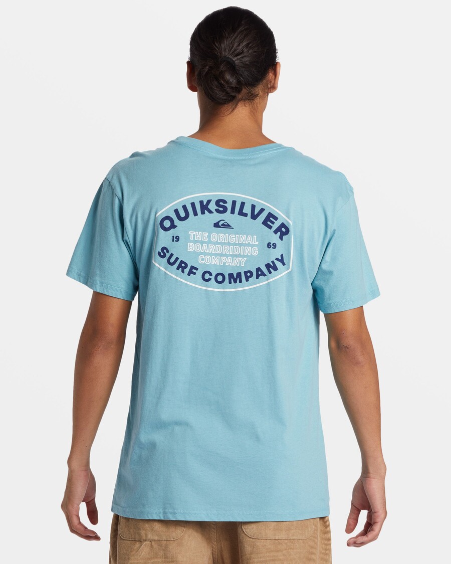 Quik Stříbrné Tričko Stay In Bounds - útesové Vody