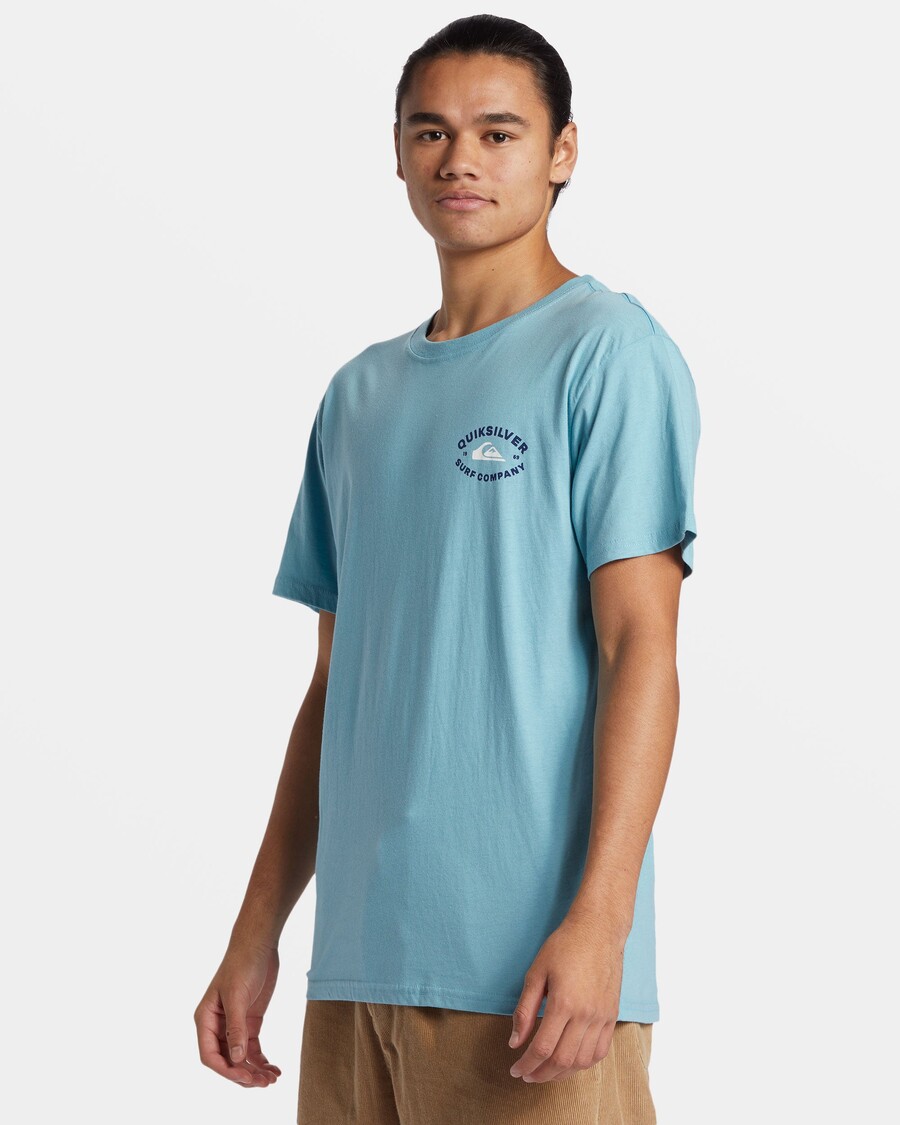 Quik Stříbrné Tričko Stay In Bounds - útesové Vody