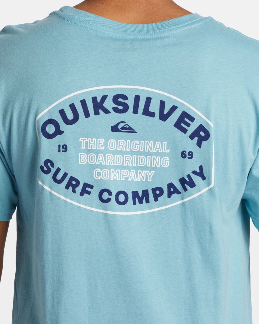 Quik Stříbrné Tričko Stay In Bounds - útesové Vody