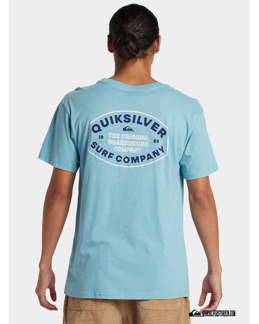 Quik Stříbrné Tričko Stay In Bounds - útesové Vody