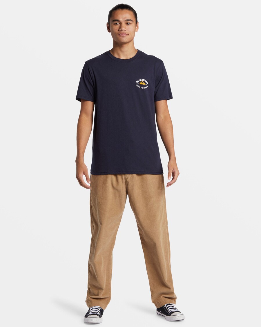 Quik Silver Stay In Bounds T-Shirt - Navy Blazer