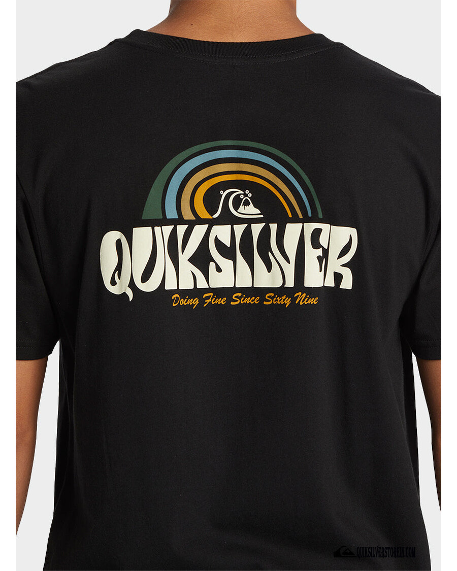 Quik ασημί μπλουζάκι πάνω από τα σύννεφα - μαύρο