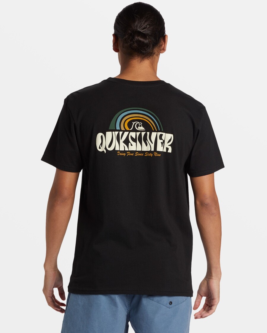 Quik ασημί μπλουζάκι πάνω από τα σύννεφα - μαύρο