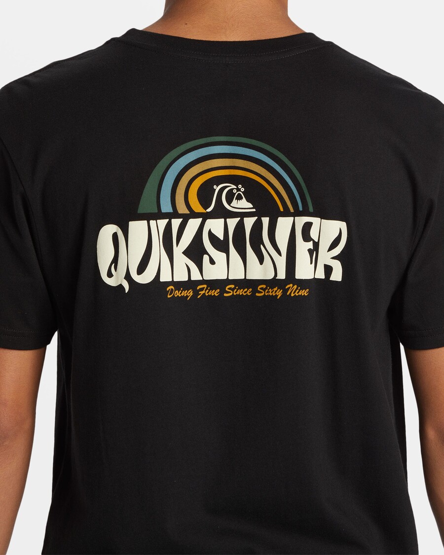 Quik ασημί μπλουζάκι πάνω από τα σύννεφα - μαύρο