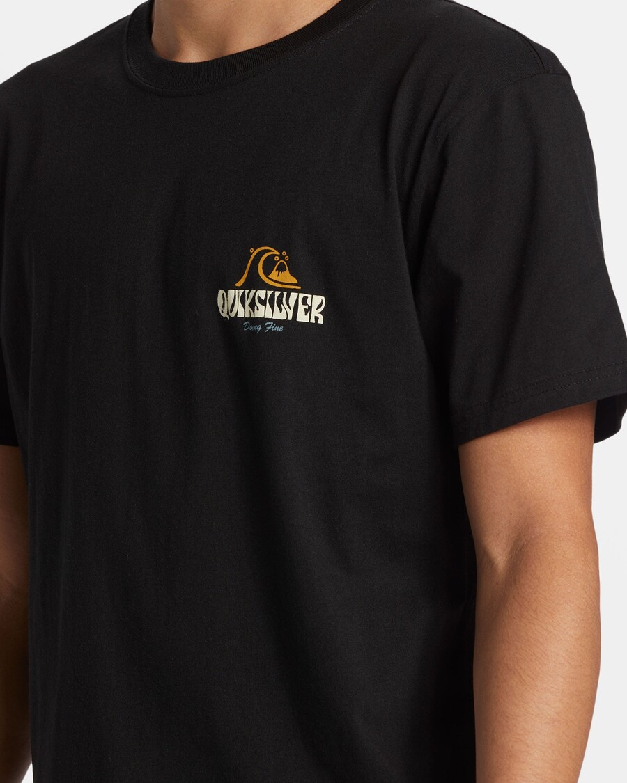 Quik ασημί μπλουζάκι πάνω από τα σύννεφα - μαύρο