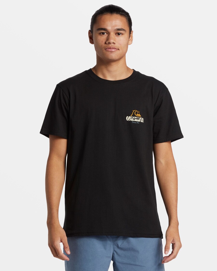 Camiseta Quik Silver Sobre Las Nubes - Negra