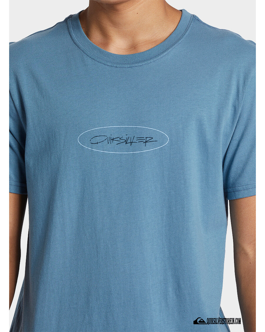 Quik Silver Level Up T-Shirt - Aegean Blue