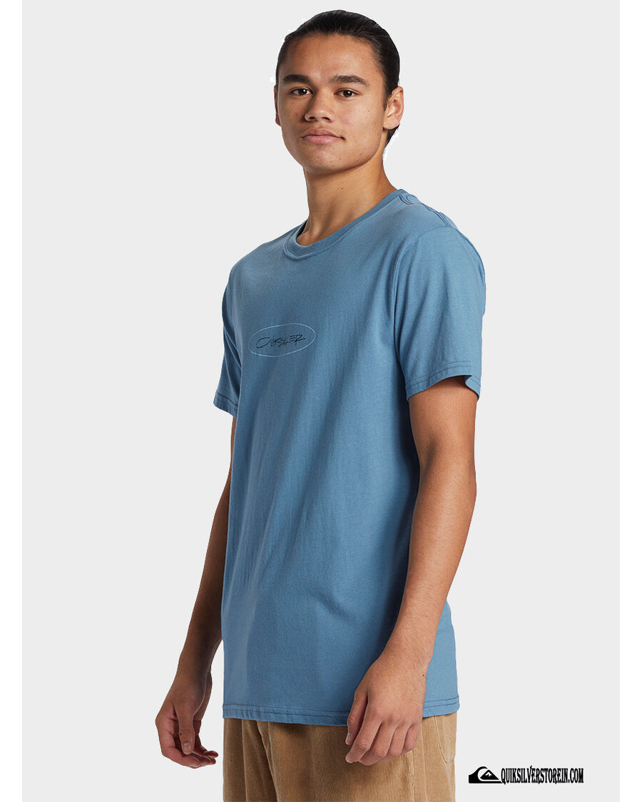 Quik Silver Level Up T-Shirt - Aegean Blue