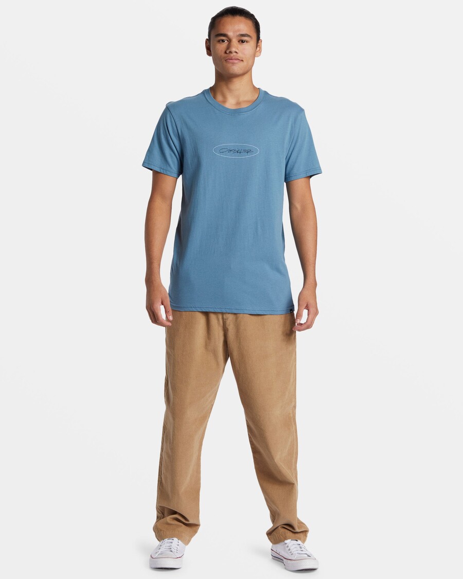 Quik Silver Level Up T-Shirt - Aegean Blue