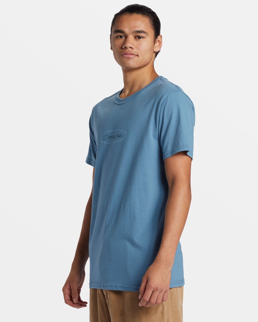 Quik Silver Level Up T-Shirt - Aegean Blue