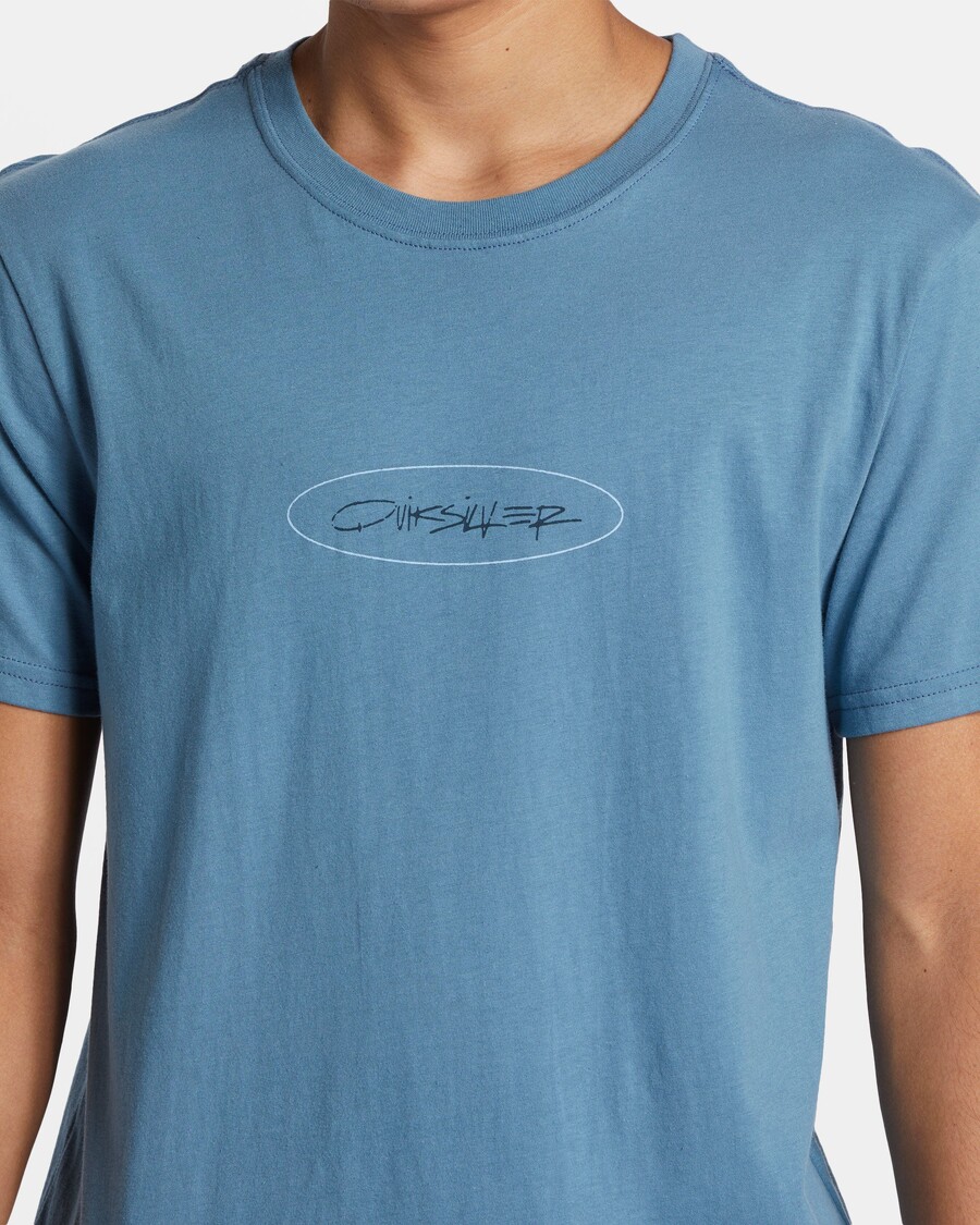 Quik Silver Level Up T-Shirt - Aegean Blue