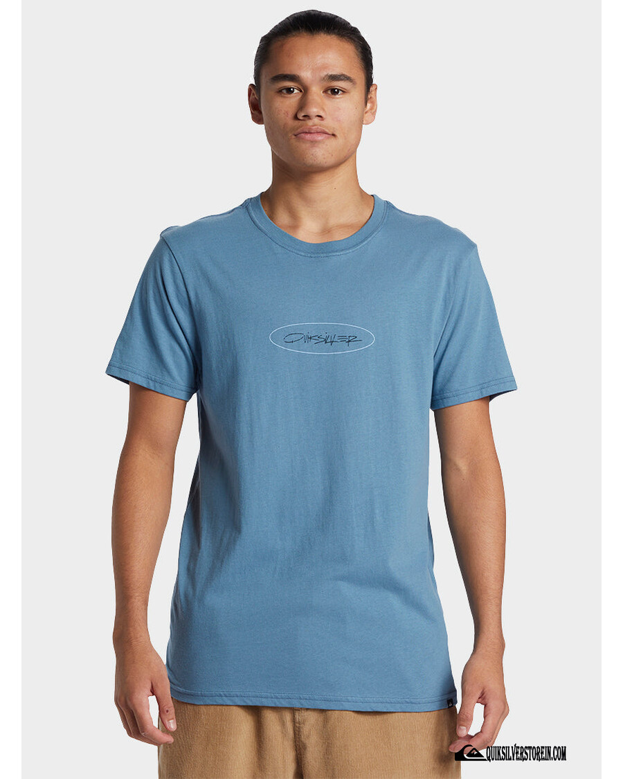 Quik Silver Level Up T-Shirt - Aegean Blue