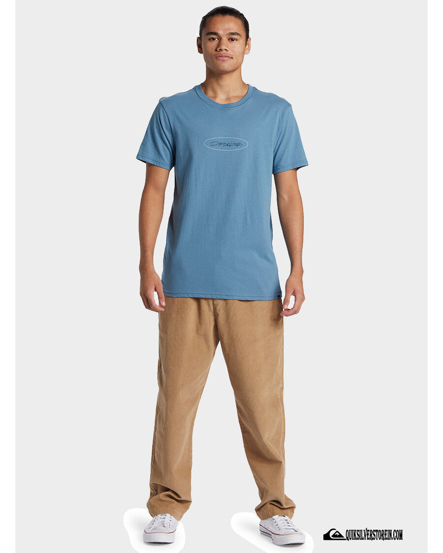 Quik Silver Level Up T-Shirt - Aegean Blue