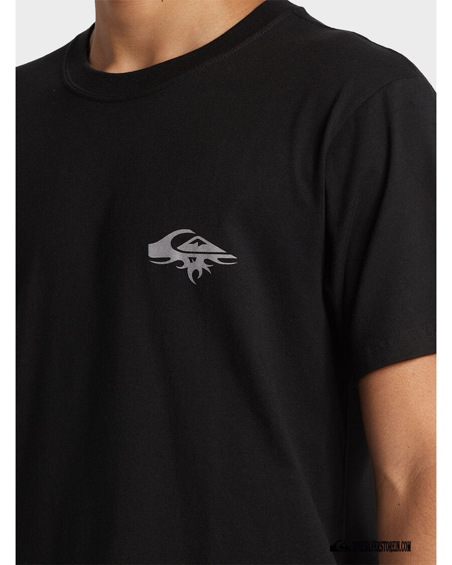 Quik Sidabriniai Tiuning Up Marškinėliai - Juodi