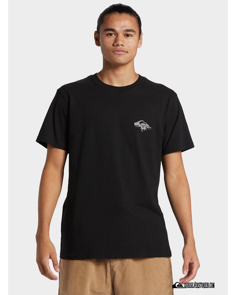 Quik Sidabriniai Tiuning Up Marškinėliai - Juodi