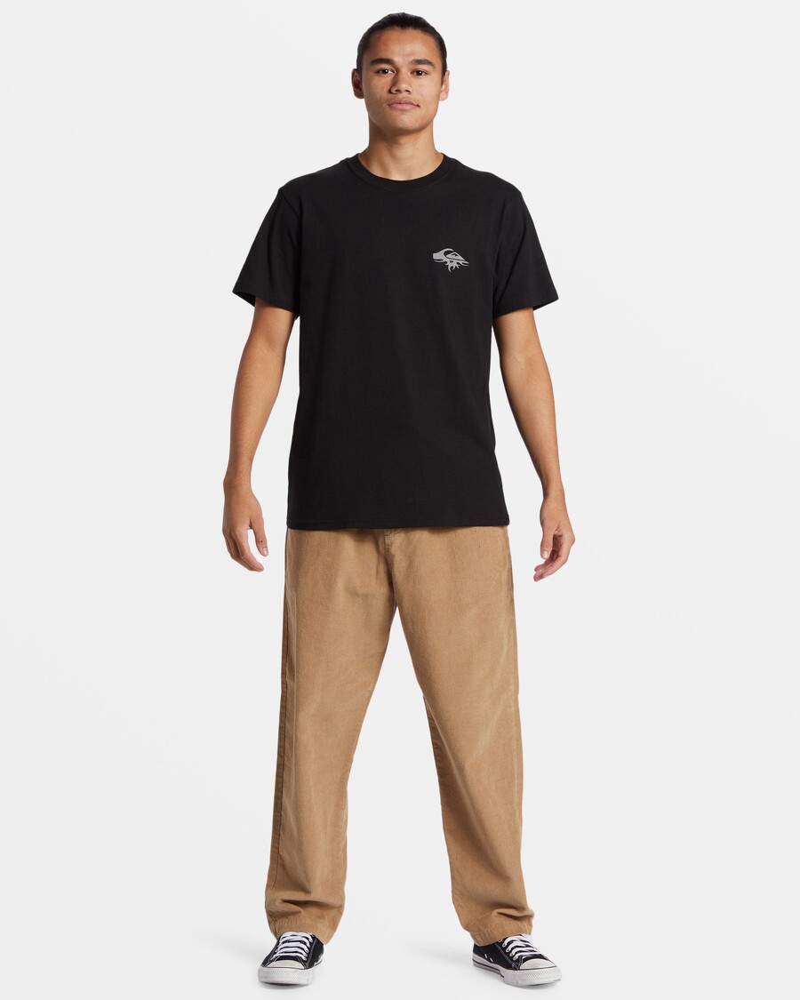 Quik Sidabriniai Tiuning Up Marškinėliai - Juodi