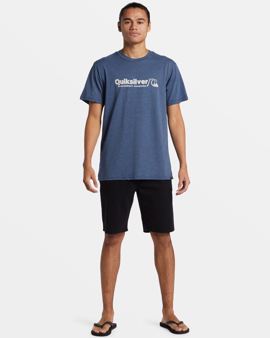 Quik Silver Twinnies Mod T-Shirt - Dark Denim Heather