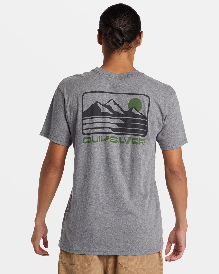 クイックシルバー アウター アイランド モッド T シャツ - ミディアム グレー ヘザー
