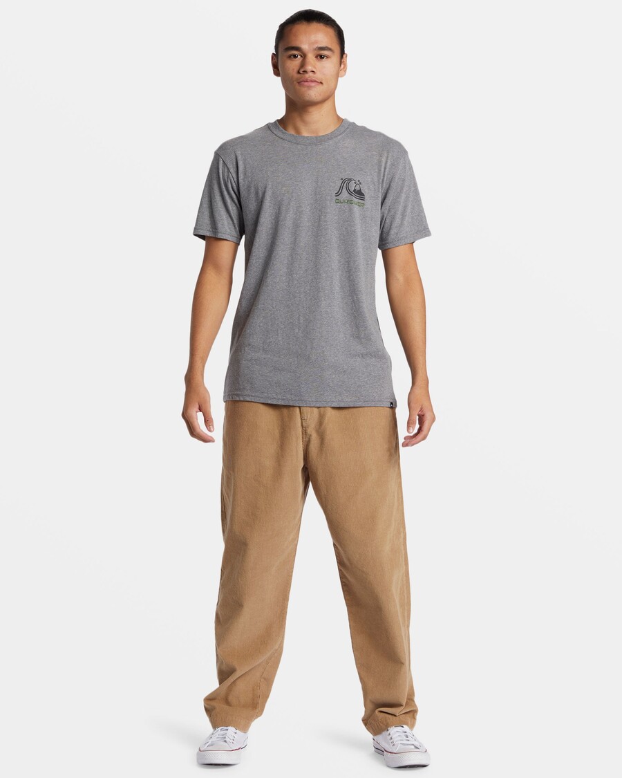 クイックシルバー アウター アイランド モッド T シャツ - ミディアム グレー ヘザー