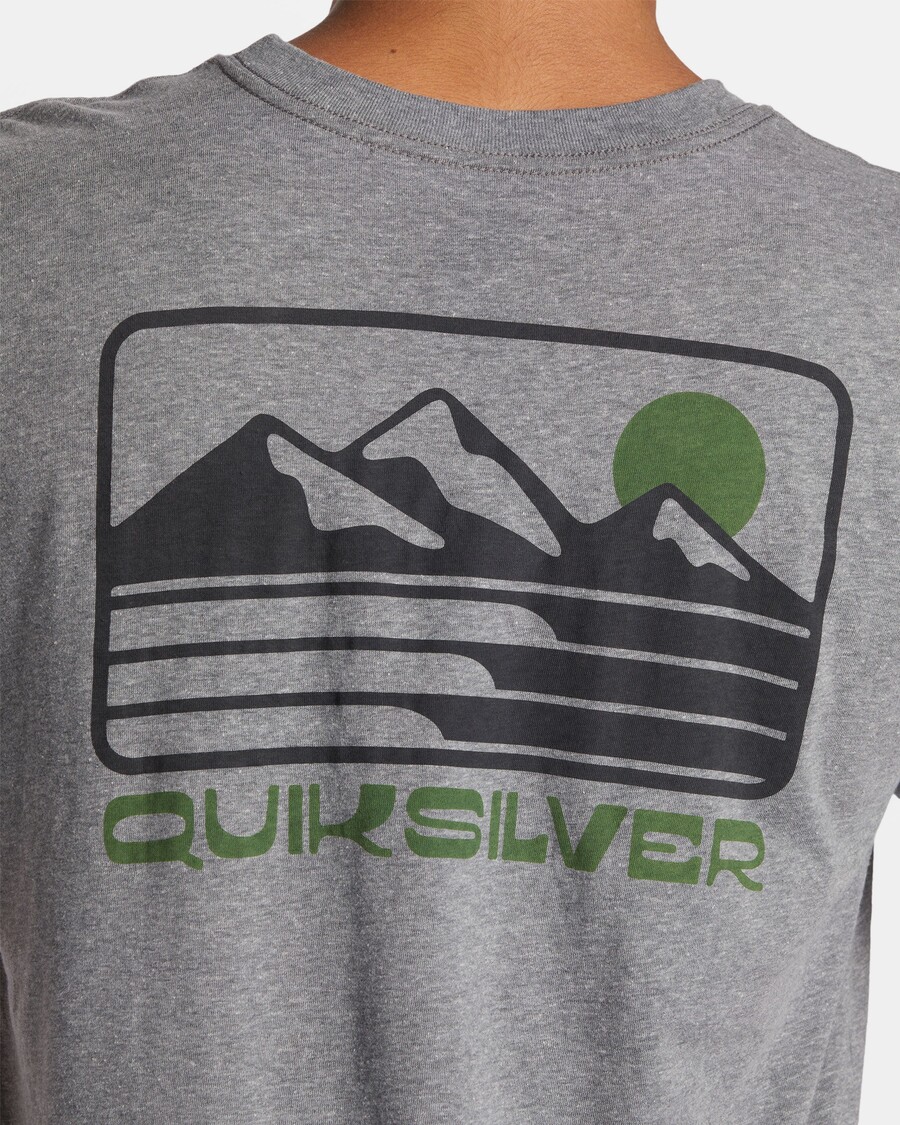 クイックシルバー アウター アイランド モッド T シャツ - ミディアム グレー ヘザー