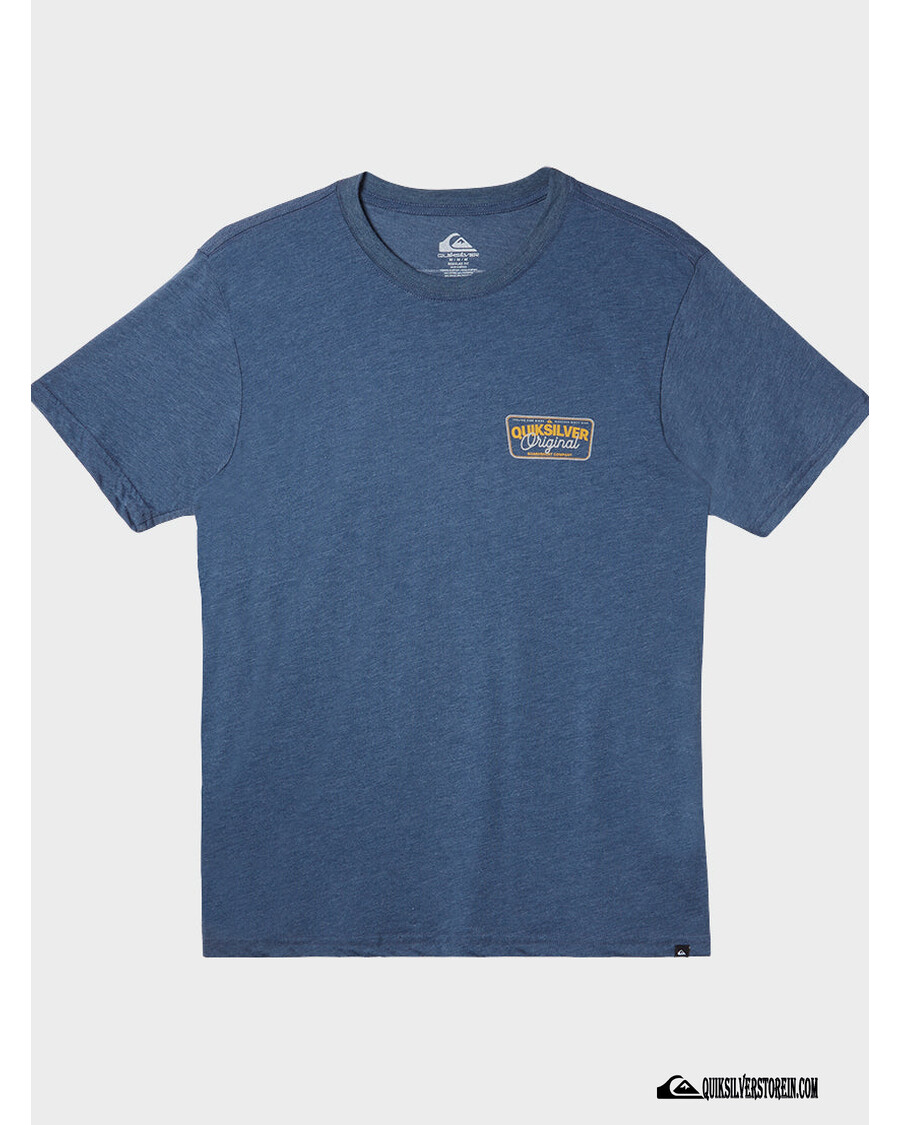 Quik Silver Adrenalinové Spike Mod Tričko - Tmavý Denim Heather