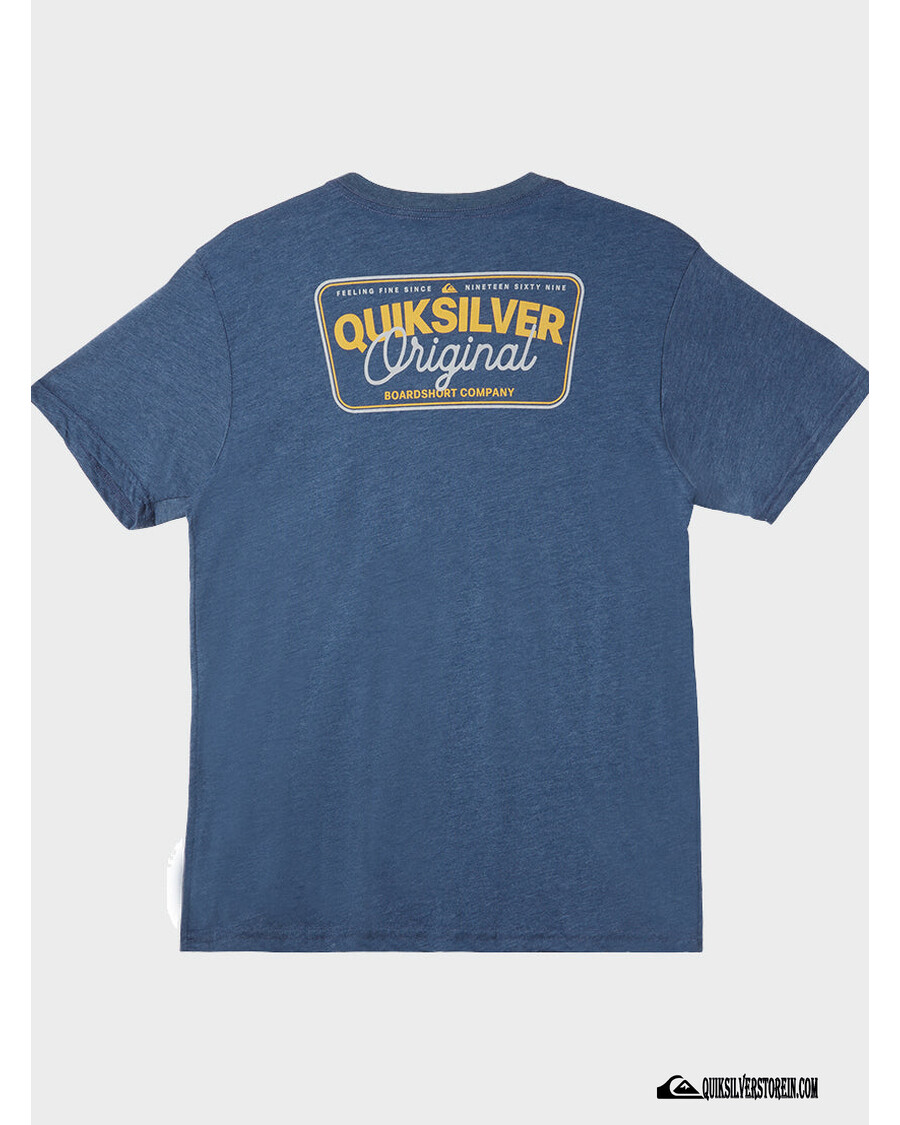 Quik Silver Adrenalinové Spike Mod Tričko - Tmavý Denim Heather