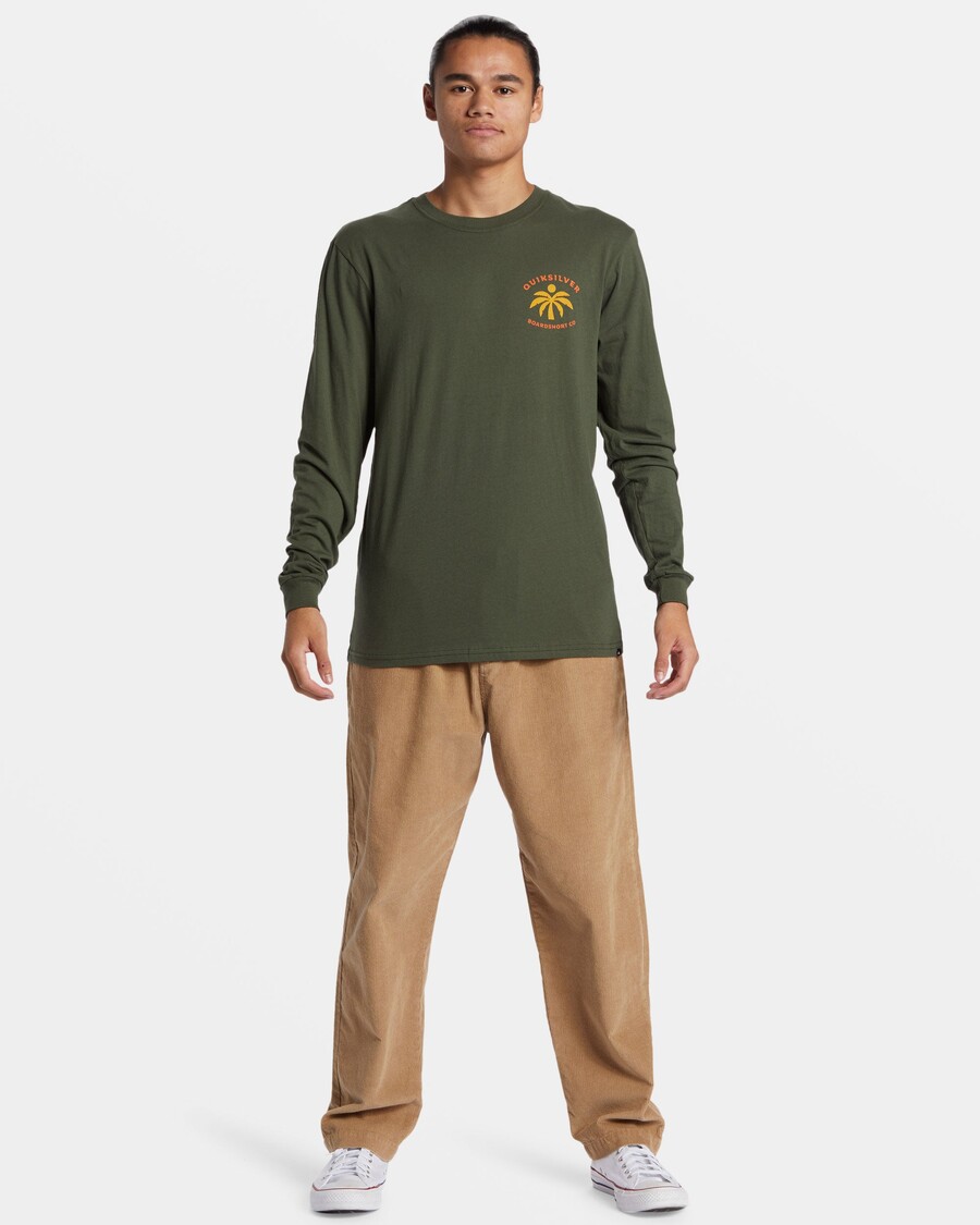 Quik Silver Solo Arbol Long Sleeve T-Shirt - Climbing Ivy