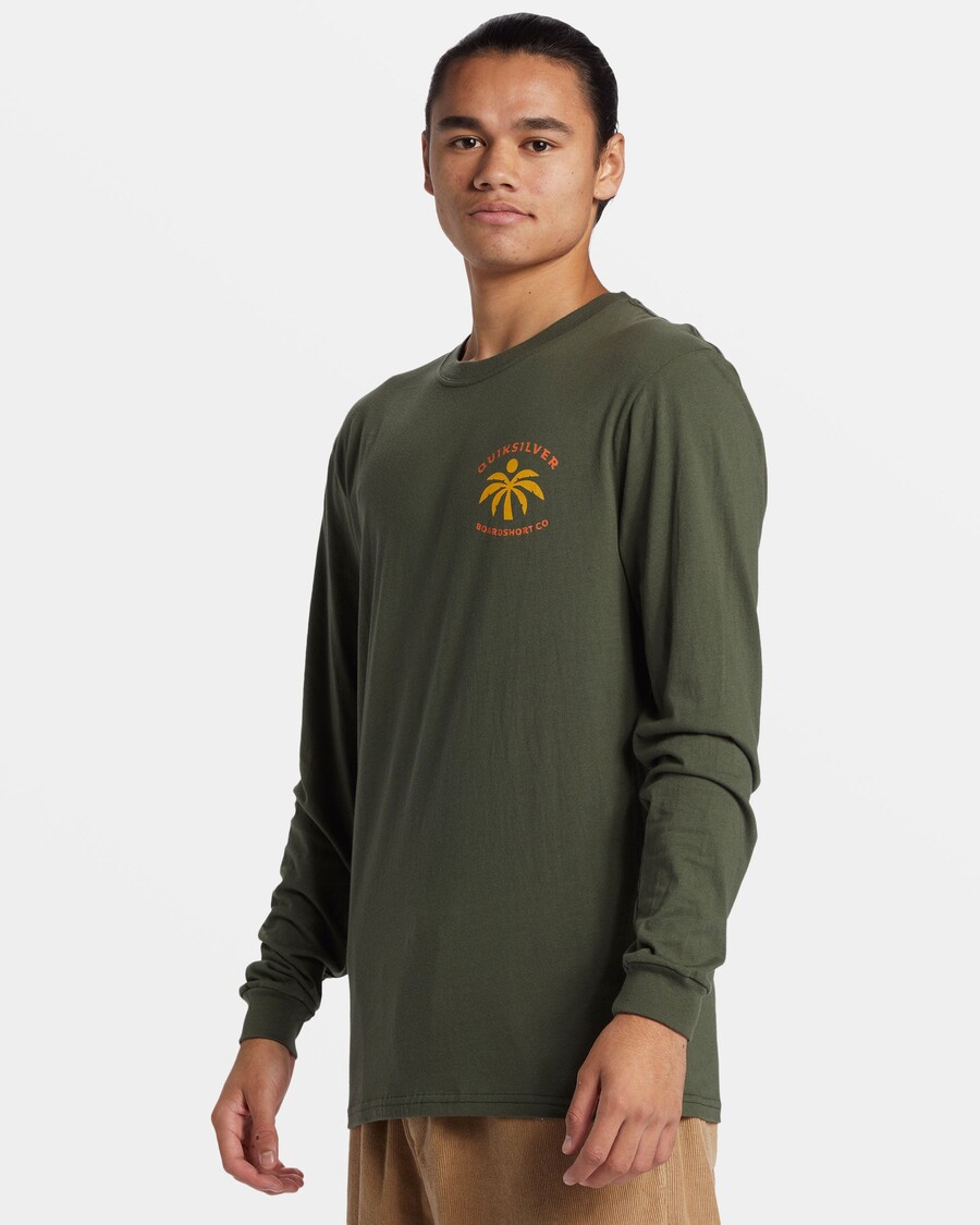 Quik Silver Solo Arbol Long Sleeve T-Shirt - Climbing Ivy