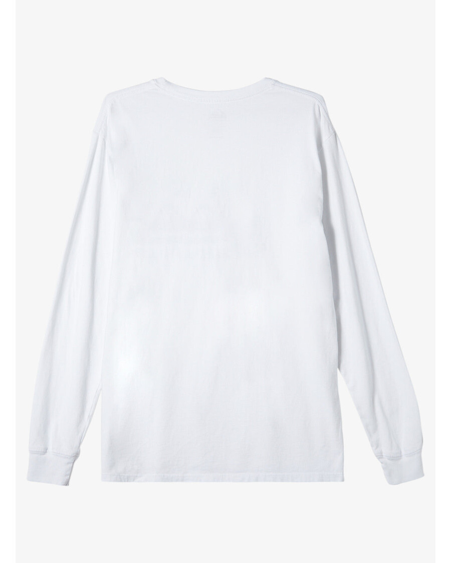 куиксилвер сниц графичка мајица дугих рукава - бела