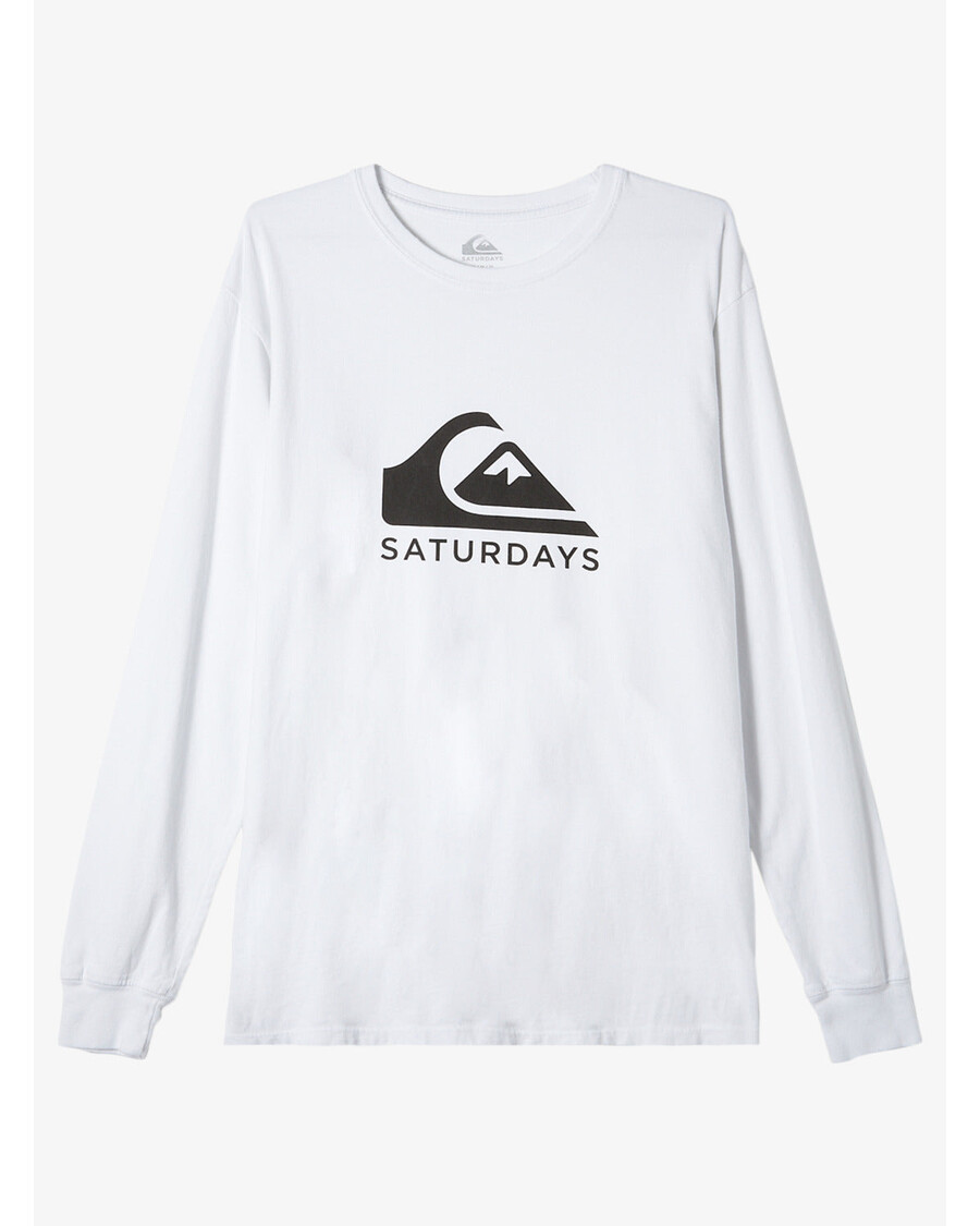 Quiksilver Snyc グラフィック長袖 T シャツ - ホワイト