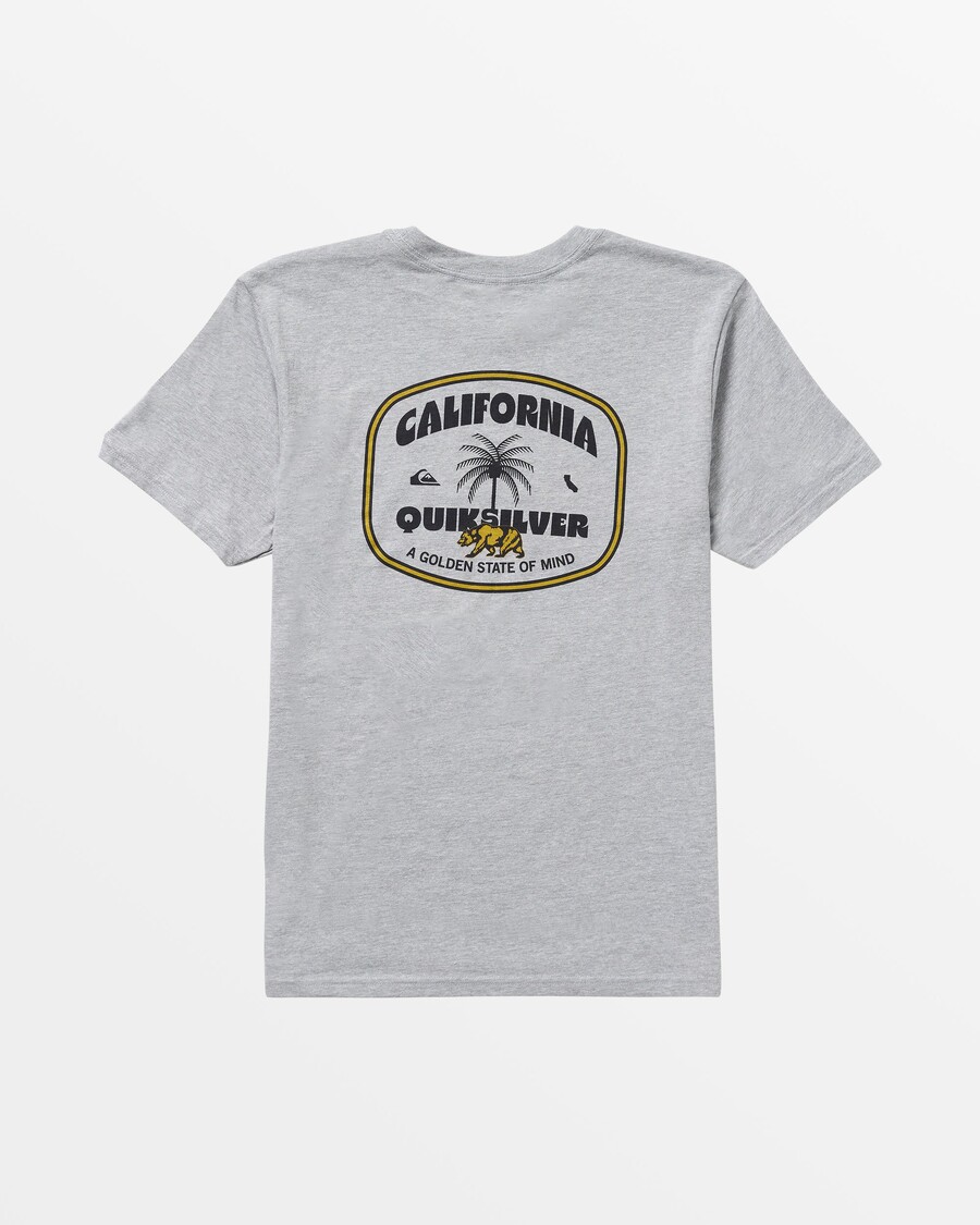Quik Silver California Walking Palms T-Shirt - Athletic Heather