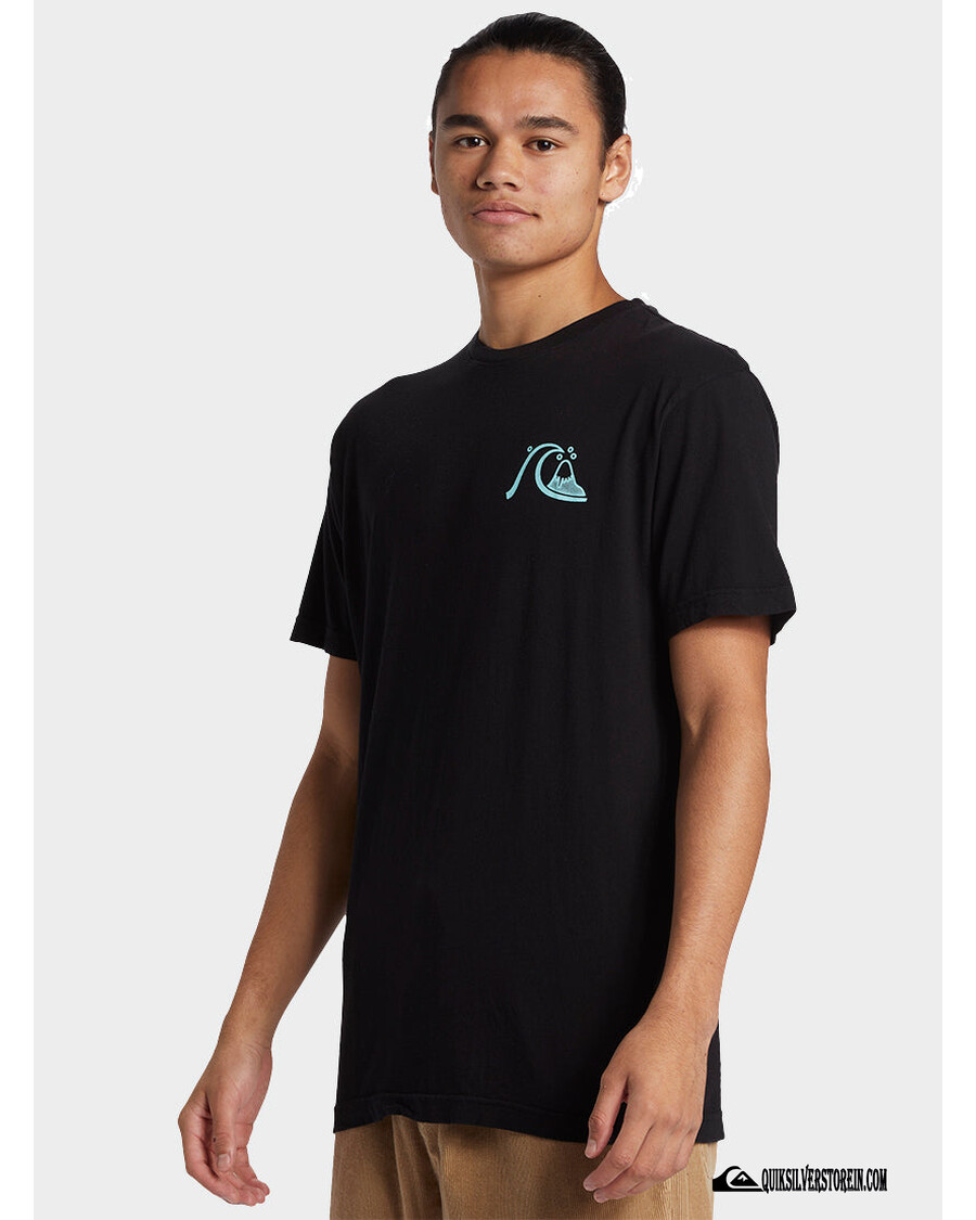 Kaos Quik Silver Send Wax Mtz - Hitam